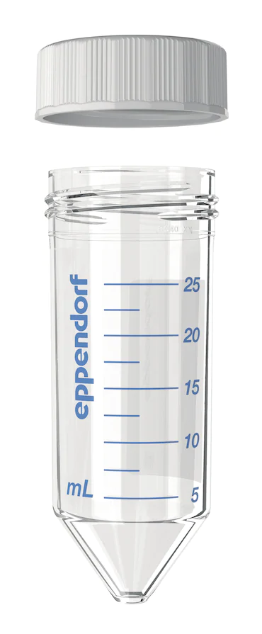 艾本德Eppendorf Conical Tubes 25 mL 帶螺旋蓋, 25 mL, 啟動(dòng)套裝，4  個(gè)單離心管架，6  個(gè)轉(zhuǎn)子適配器，轉(zhuǎn)子孔可容納 50  mL 錐形管, PCR 潔凈級(jí), 無